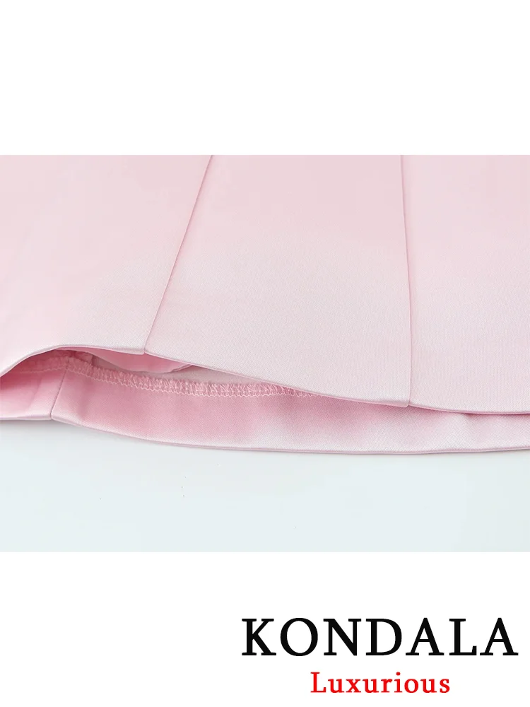 KONDALA Sexy Party Chic Mini abito da donna con fiocco Solido senza maniche Backless Zipper Cami Dress New Fashion 2025 Abito autunnale