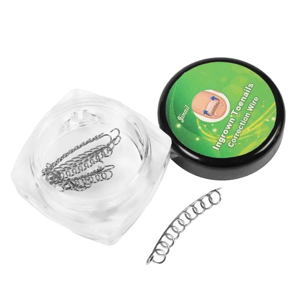 Ingrown Toenail Correction Wire, Toe Nail Corrector Pedicure Treatment Tool, Come with 6 Sizes