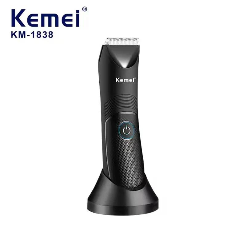 

Kemei KM-1838 Профессиональный водостойкий триммер для волос на теле, бритва, многофункциональная аккумуляторная электрическая машинка для стрижки волос для мужчин