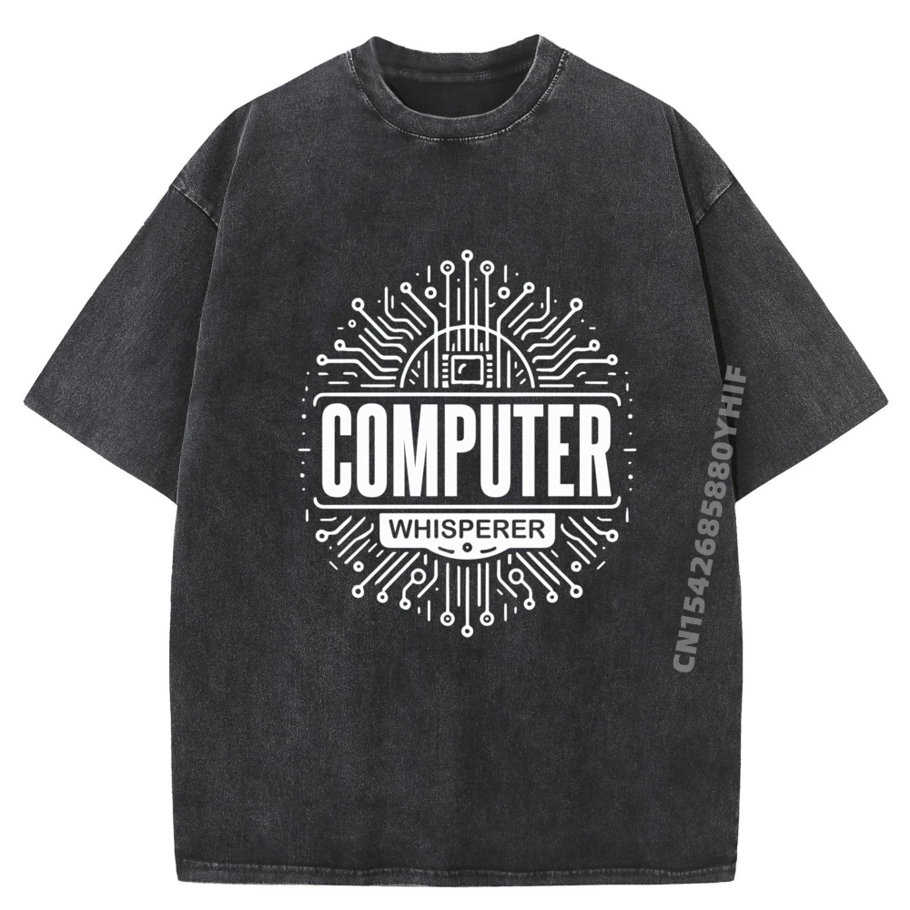 

Computer Whisperer Tech Support It Computer Engineer Black Graphic T Shirts Cheap Vintage T Shirts Luxury Washed Shirt