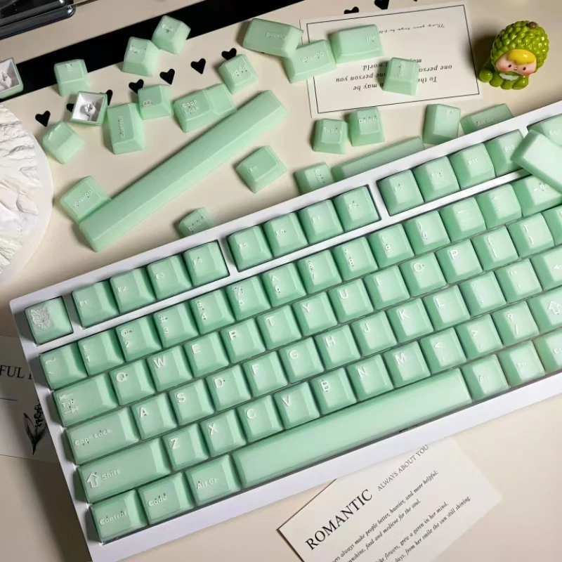 

Aifei original pbt two-color white marble sapphire semi-transparent Jinyu keycaps are suitable for drunk deer Rainy75ATK68, etc