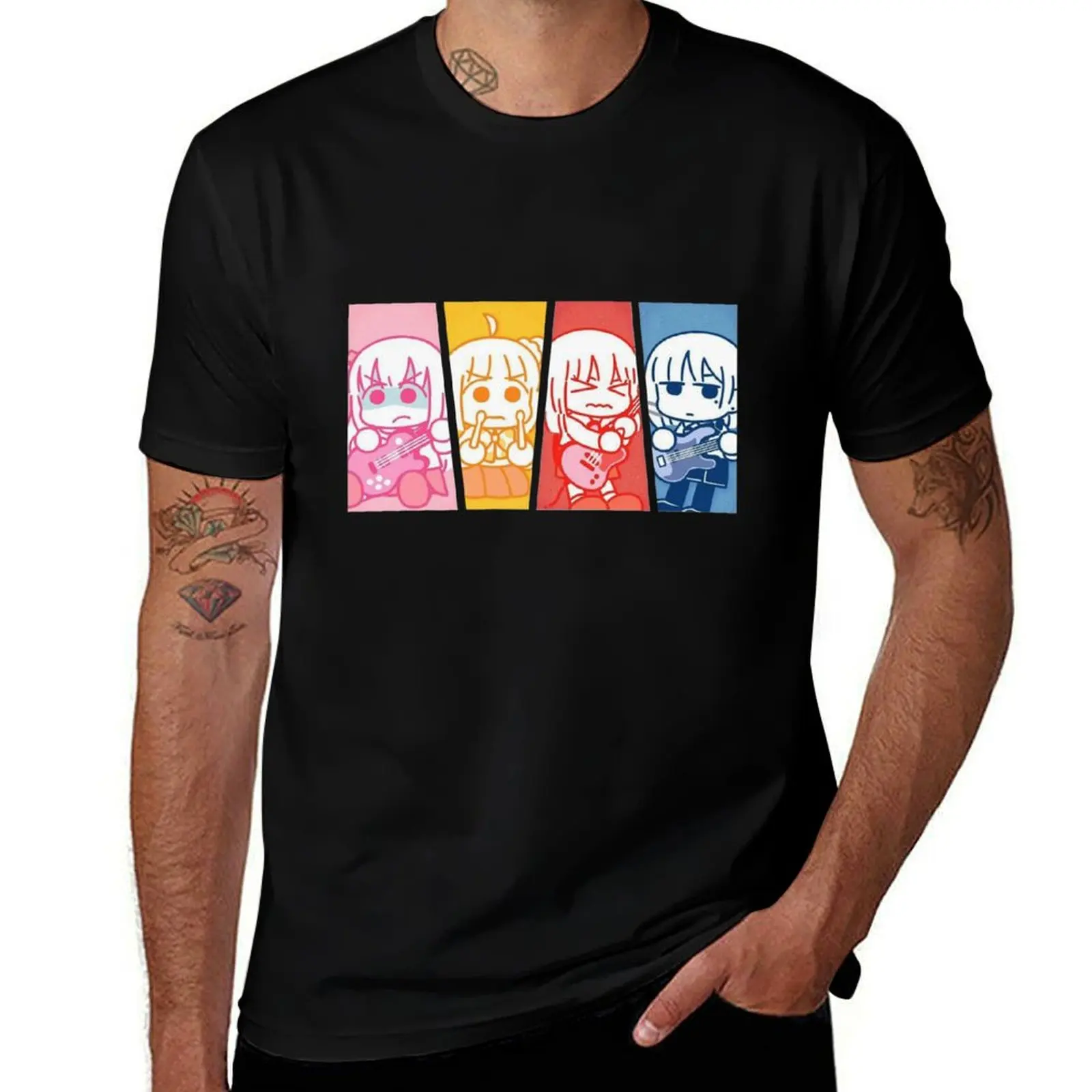

BOCCHI THE ROCK! - Kessoku Band T-Shirt anime stuff for a boy tops plain white t shirts men
