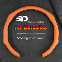 Non-slip NAPPA Leather Car Steering Wheel Cover For Mercedes Benz AMG W204 W205 W203 W211 W212 W213 W201 W210 Auto Accessories