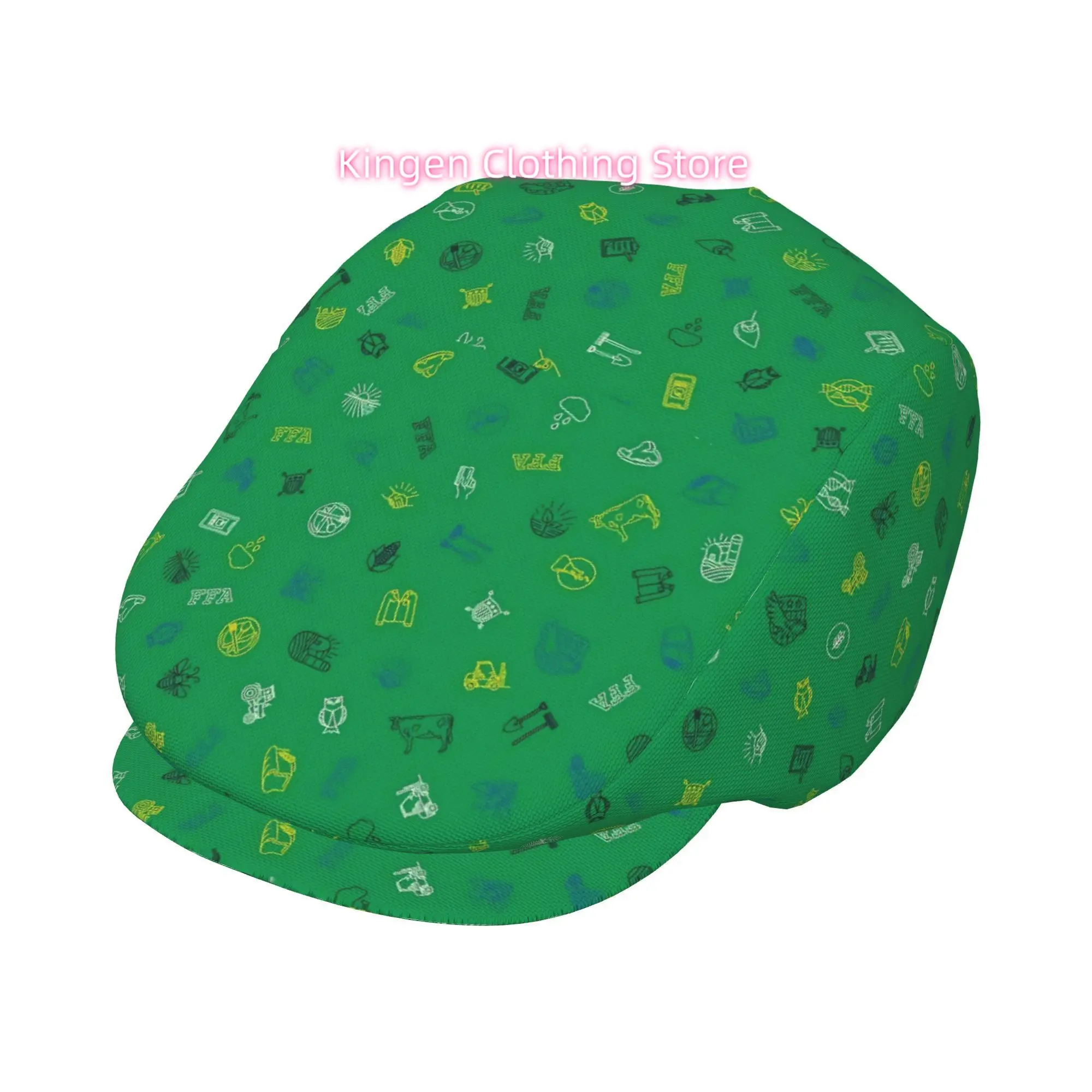 1pc Future agricultural landscape All-over printed beret,  newsboy cap, unisex, a must-have fashion accessory for outdoor leisur
