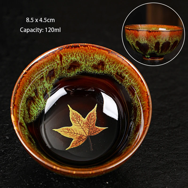 

Chinese Vintage Ceramic Teacup Handmade Pottery Tea Bowl Portable Travel Personal Meditation Cup Household Tea Set Master Cups