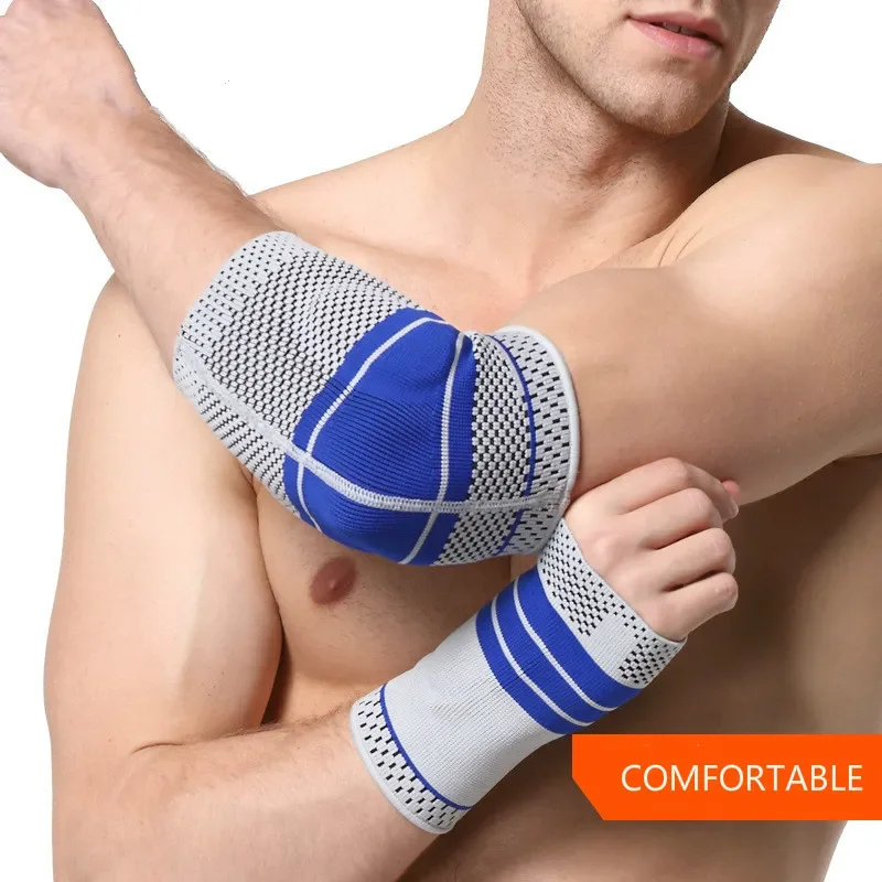 1pcs Tennis Golf Elbow Brace Elbow Support Protector with Inner GEL Pads Arm Compression Sleeve Basketball Volleyball Sports