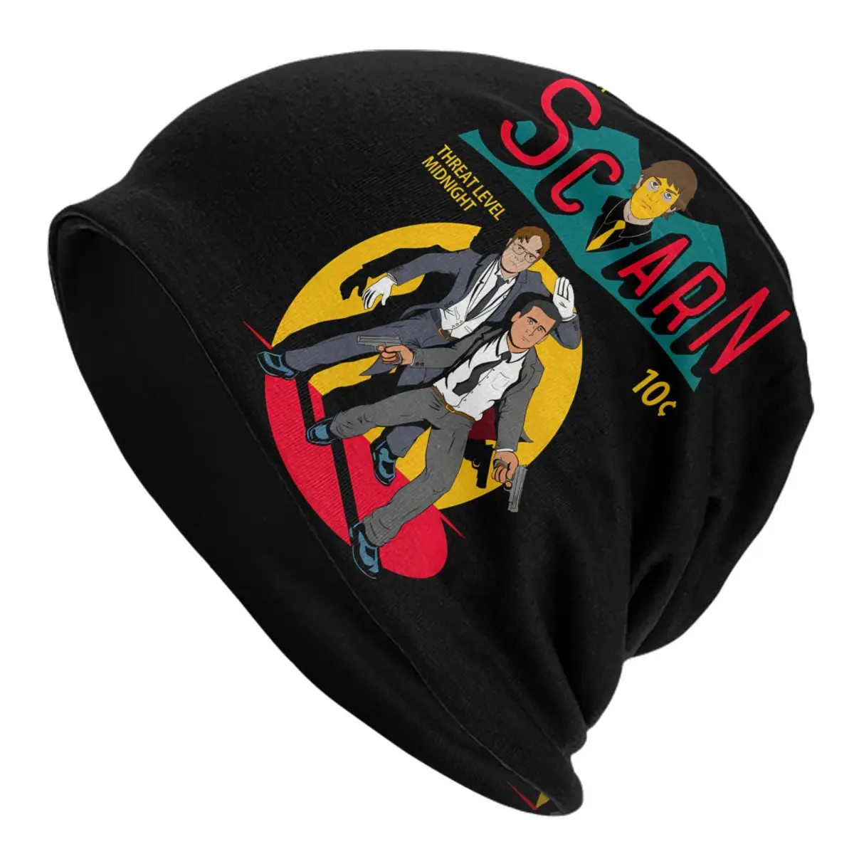 Scarn Comic Thin Skullies Beanies Outdoor Caps For Men Ski Caps Bonnet Hats