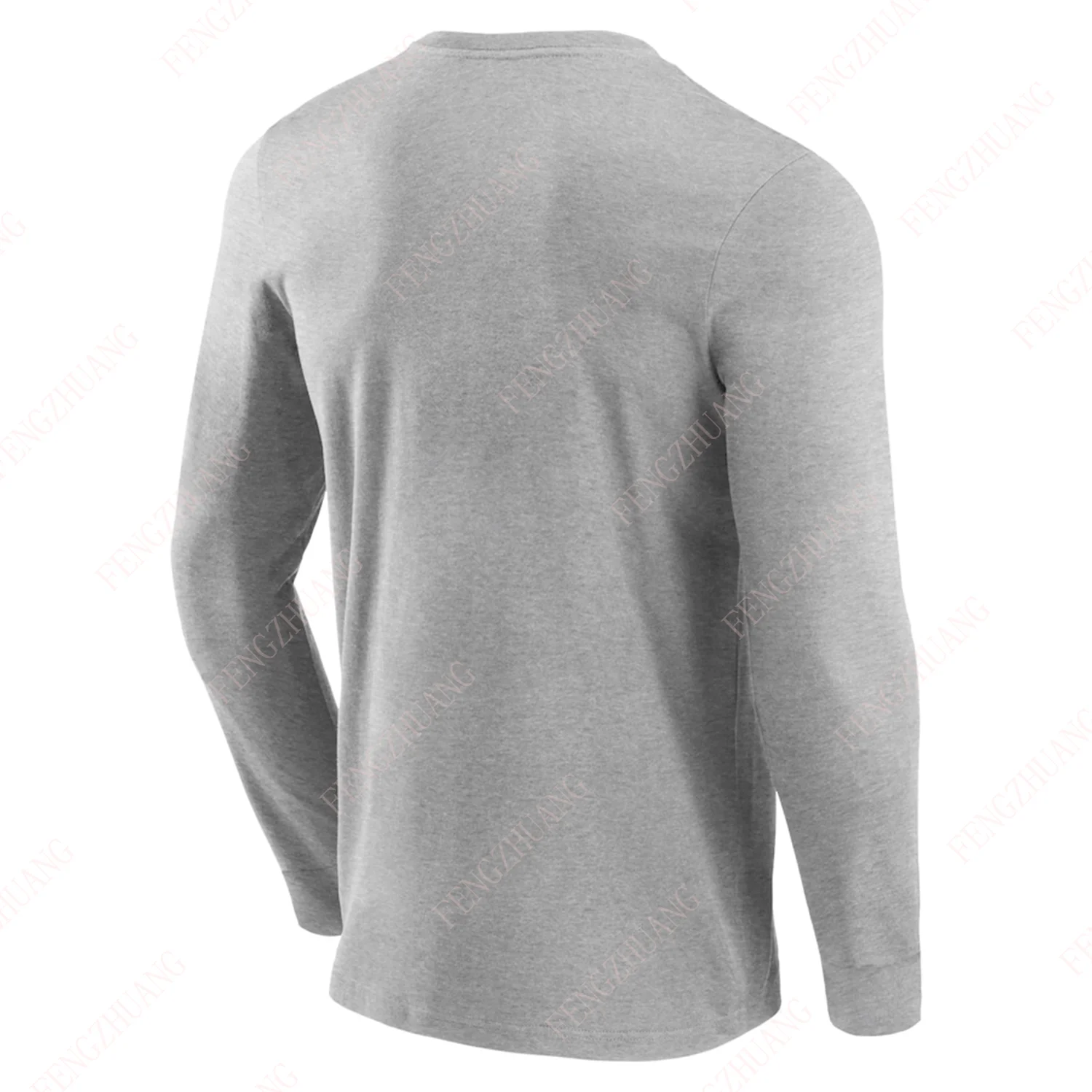 2024 Outdoor Sweat Absorbent Quick Dry Sport Cotton top Oversized Fashion Long Sleeve Tee Unisex Loose Casual T-Shirt