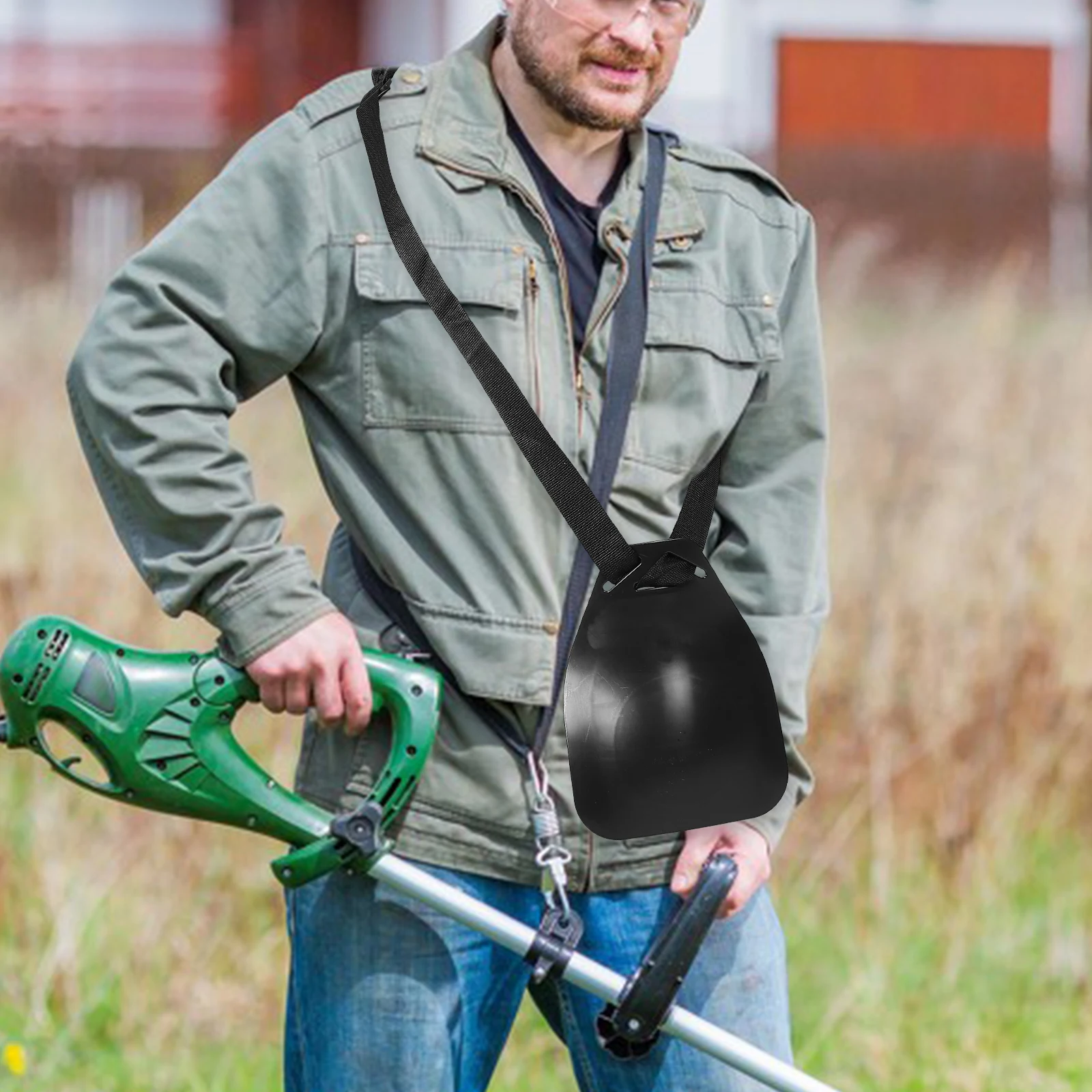 

Plastic Cloth Lawn Trimmer Strap Adjustable Comfortable Shoulder Belt Quick Release Carrying Strap for Blower Trimmer Pruner