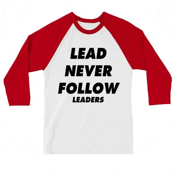 New 2026 Lead Never Follow Leaders 3D Printed Unisex Casual T-shirt Men's and Women's Long-Sleeved T-Shirts Streetwear Harajuku