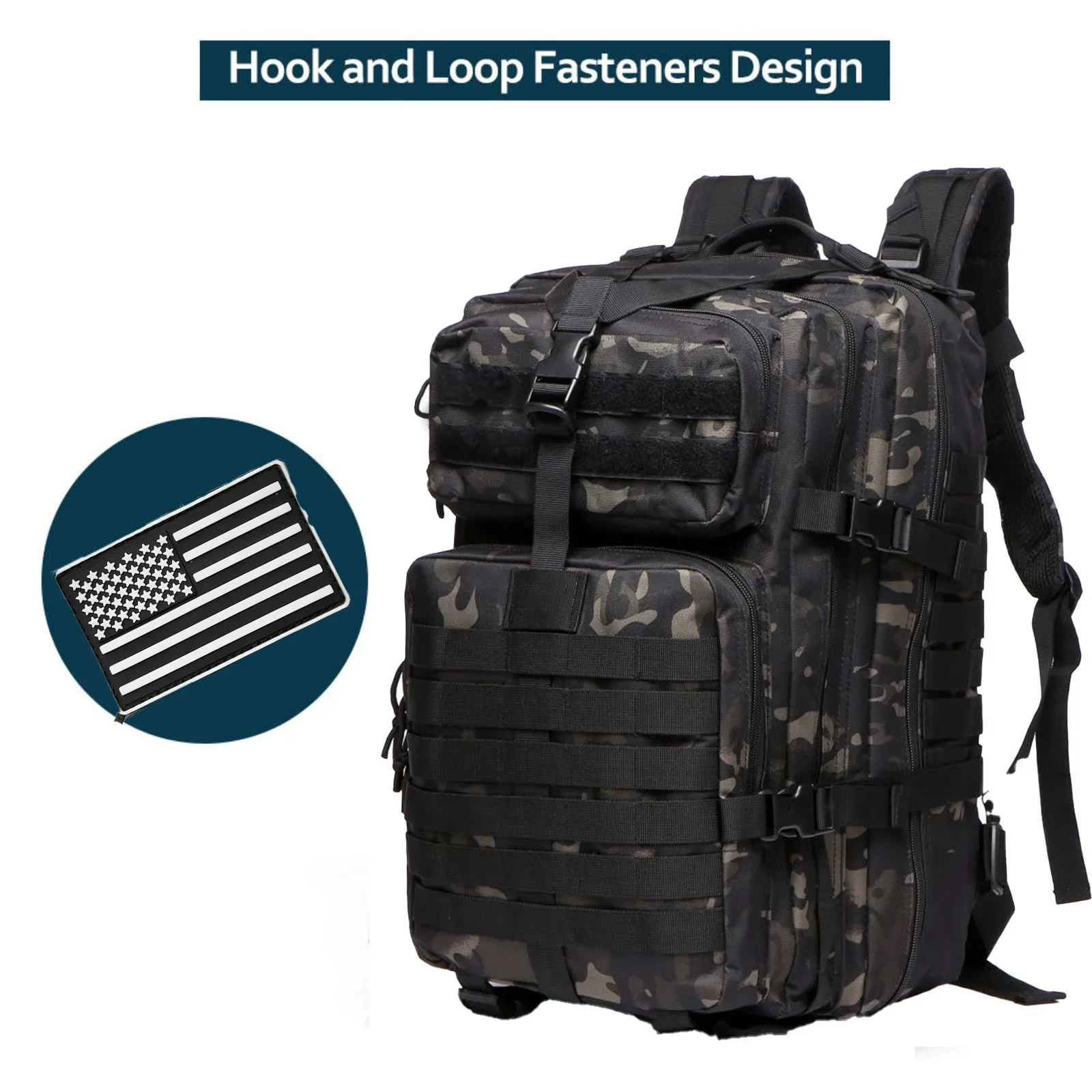 /50L Sturdy Nylon Waterproof Tactical Sports Trekking Fishing Hunting Camping Hiking Bag Backpack Outdoor Rucksacks