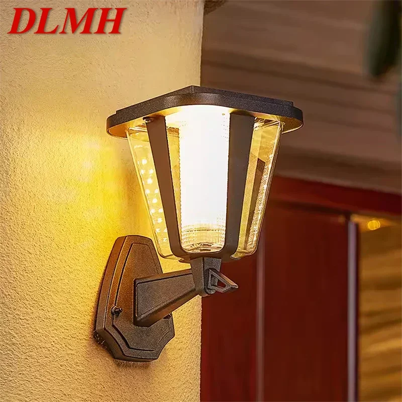 

DLMH Contemporary Solar Outdoor Wall Lamps Simplicity Waterproof Creative Balcony Hallway Courtyard Villa Gate Hotel