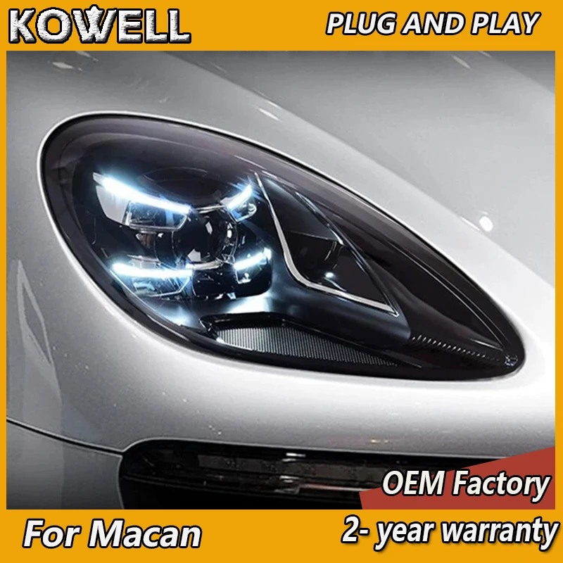 Car Styling for Porsche Macan Head Light 2014-2017 Macan Headlight DRL Turn Signal Low High Beam Projector Lens