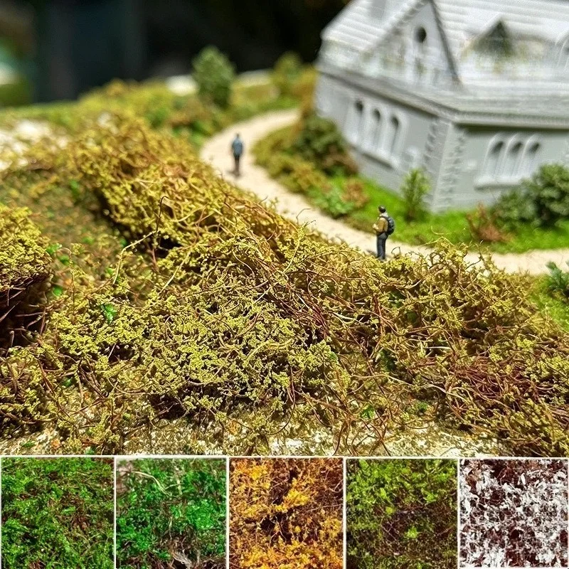 1pack 5g/0.18oz Simulation Plant Vine for Micro Landscape,Miniature Static Vegetation Vine for DIY Mini Model Railway Garden