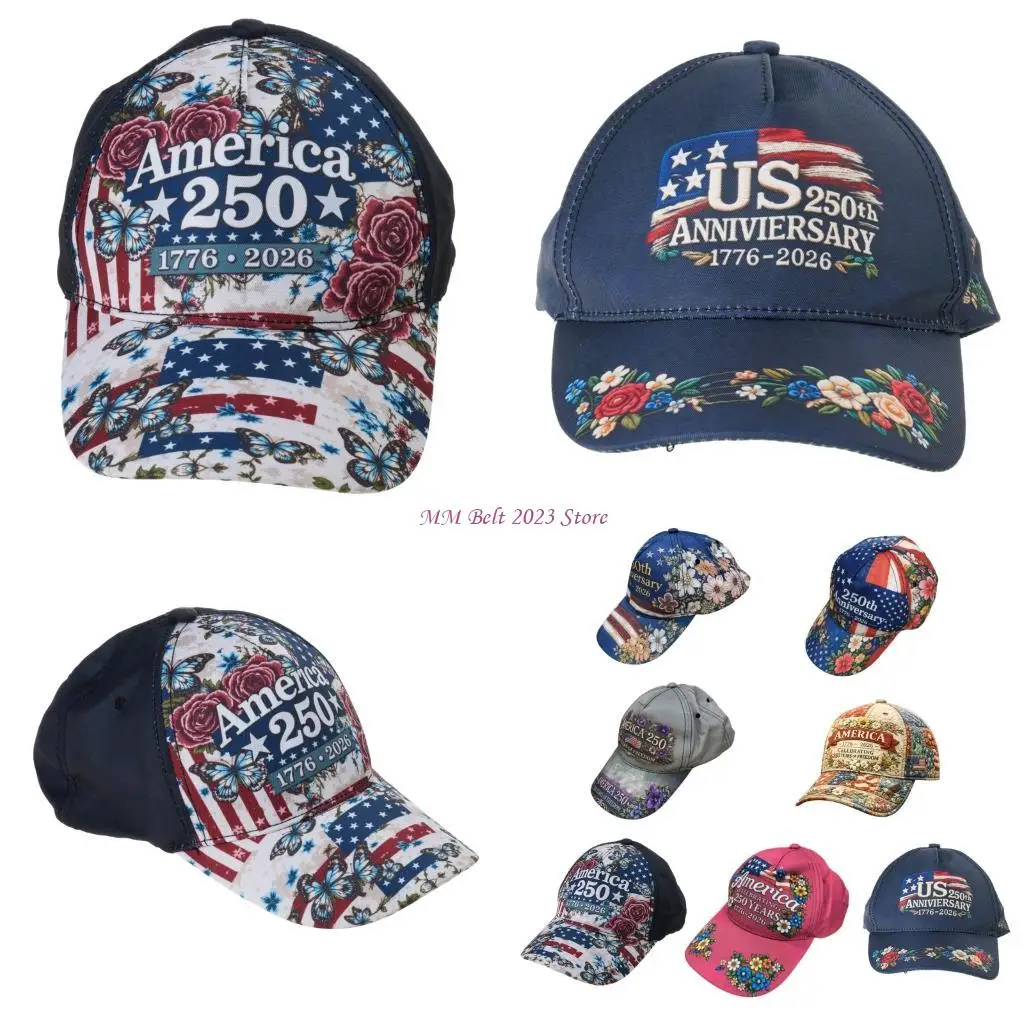 49ME Patriotic Commemorative Cap With Reinforced Stitching Technology Lightweight Summer Accessory