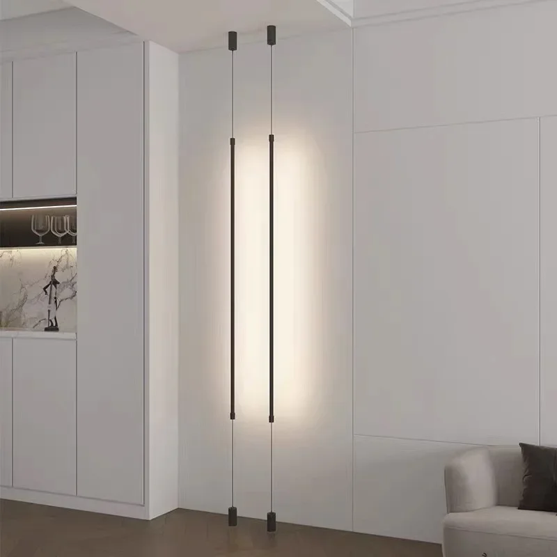 Modern Minimalist Fishing Line LED Pendant Light Living Room Accent Wall Entryway Bar Table Bedroom Bedside Ceiling Chandelier