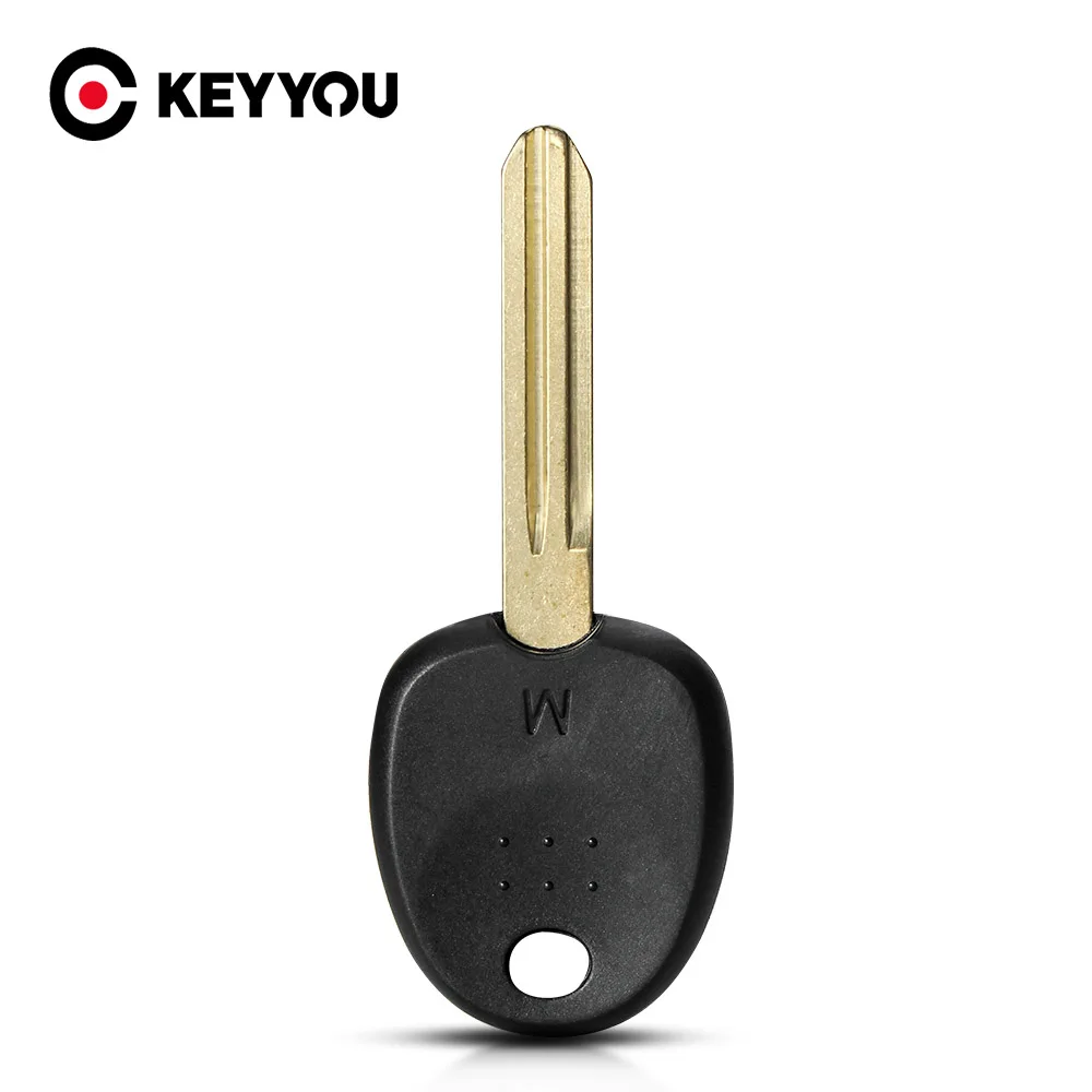 KEYYOU Right Key Blade Transponder Chip Key Shell Case For HYUNDAI Coupe Tucson Elantra Accent Santa Fe i10 Key