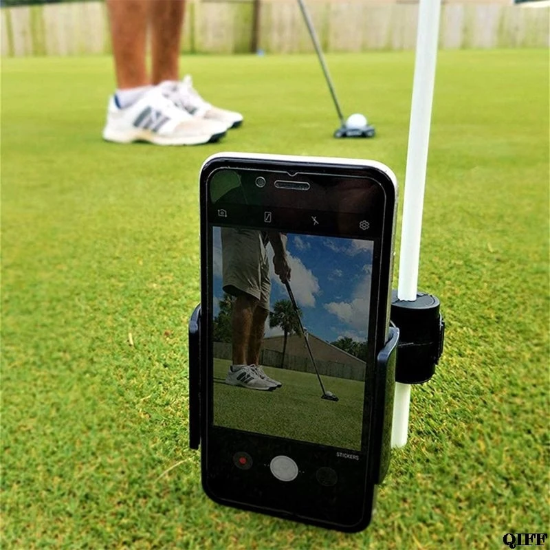 1pcs Dropship Golf Swing Recorder Holder Cell Phone Clip Holding Trainer Practice Training Aid