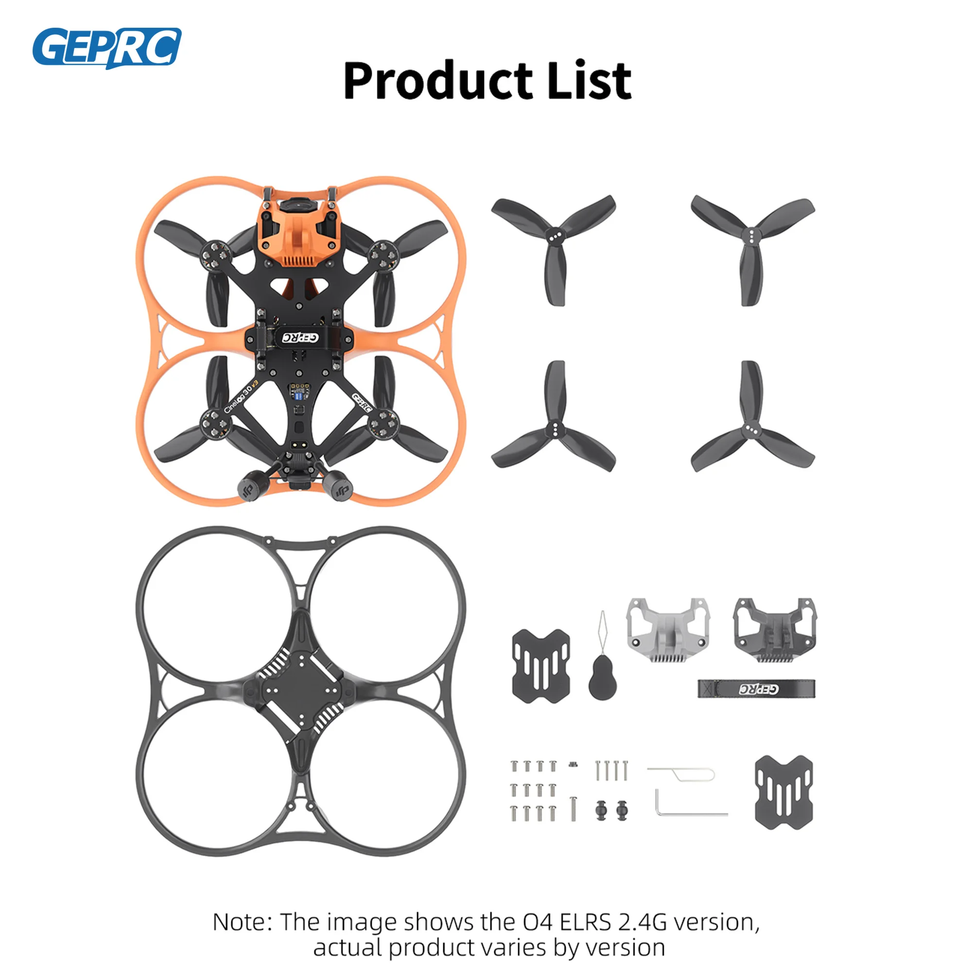 GEPRC Cinelog30 V3 FPV Quadcopter O4 Air Unit PRO /WTFPV TAKER F722 45A 32Bit AIO SPEEDX2 1404 3850KV LED BEC RC طائرة بدون طيار حرة