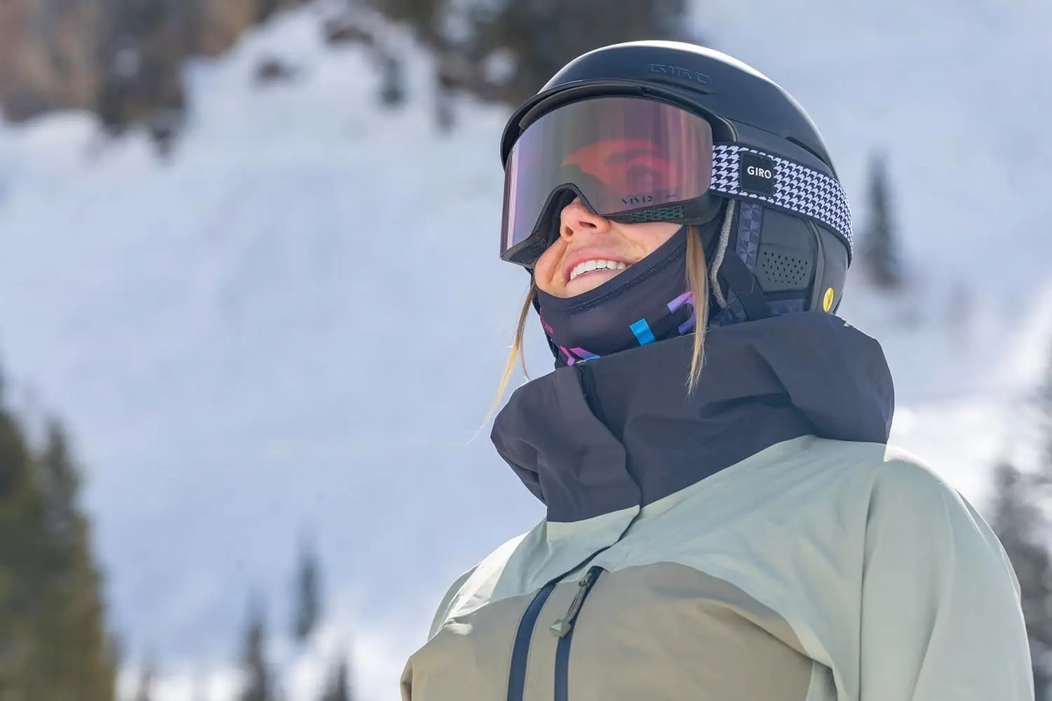 Giro Ella Gafas de esquí Gafas de snowboard para mujer Cambio rápido con 2 lentes VIVID - Tecnología de ventilación antivaho - OTG