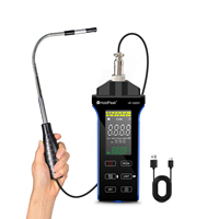 Digital Anemometer, Handheld Wind Speed Meter with Hotwire, Measures Wind Speed Wind Flow Temperature and Humidity CFM Air Flow