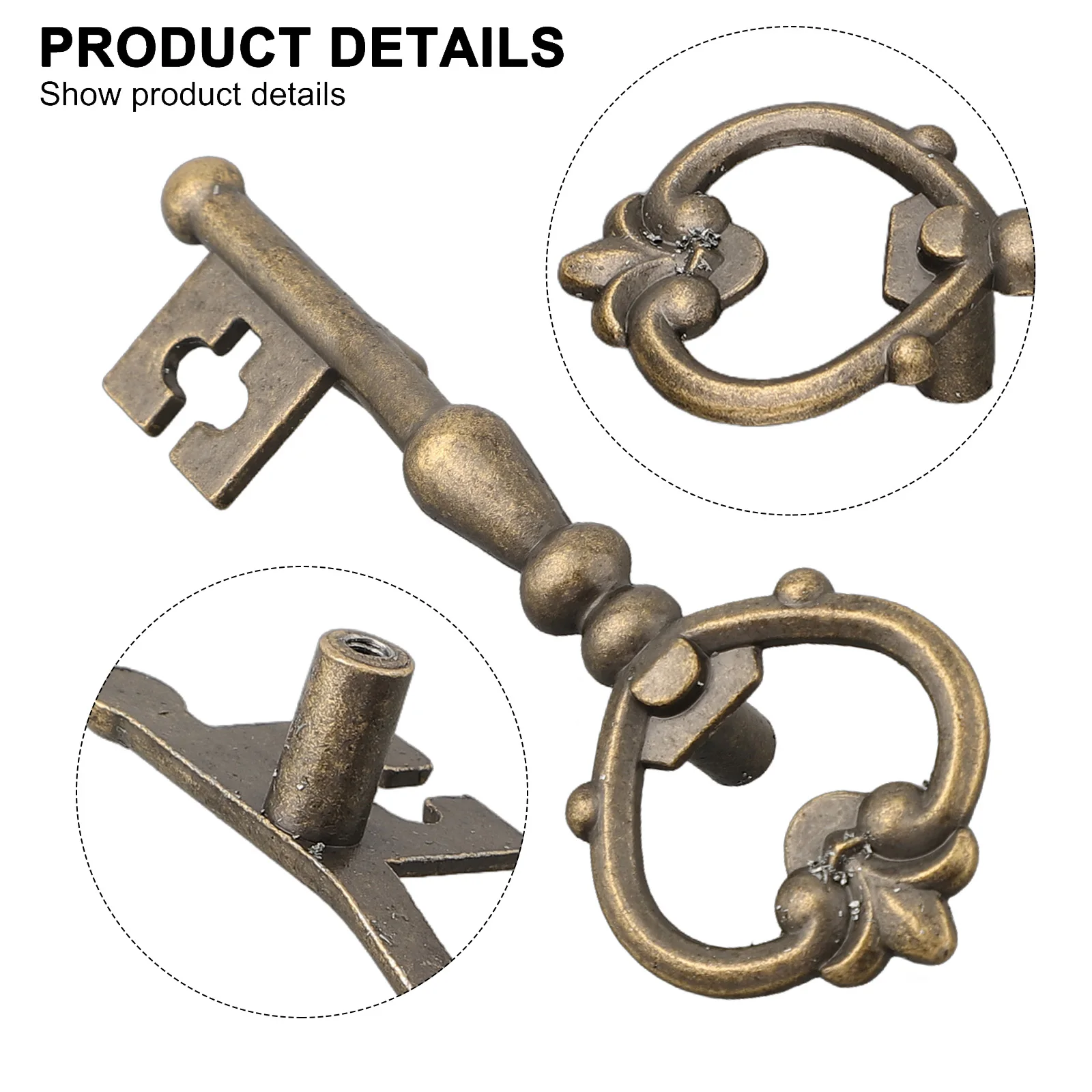 

Adds Decoration Solution Cabinet Handle Vintage Classic Touch Drawer Cabinet Door Handle Functional Decoration Solution Office