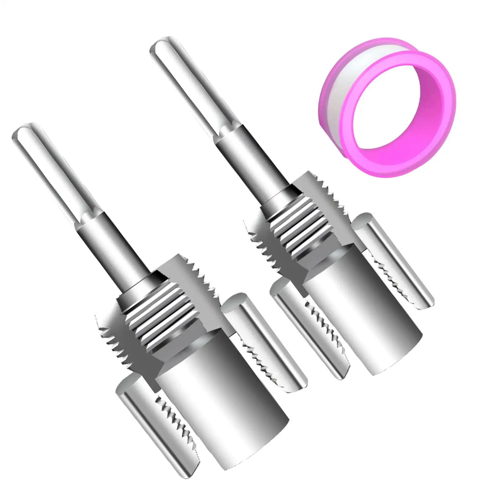 PVC Pipe Threader Internal Thread Opener External Internal Cutting Device 1/2 & 3/4 Dies for Metal Craft Water Tube Hose Wood