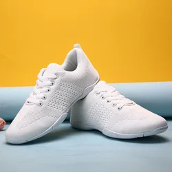Kids' Sneakers Children's Competitive Aerobics Shoes Soft Bottom Fitness Sports Mesh Jazz Modern Square Girls Boys Dance Shoes