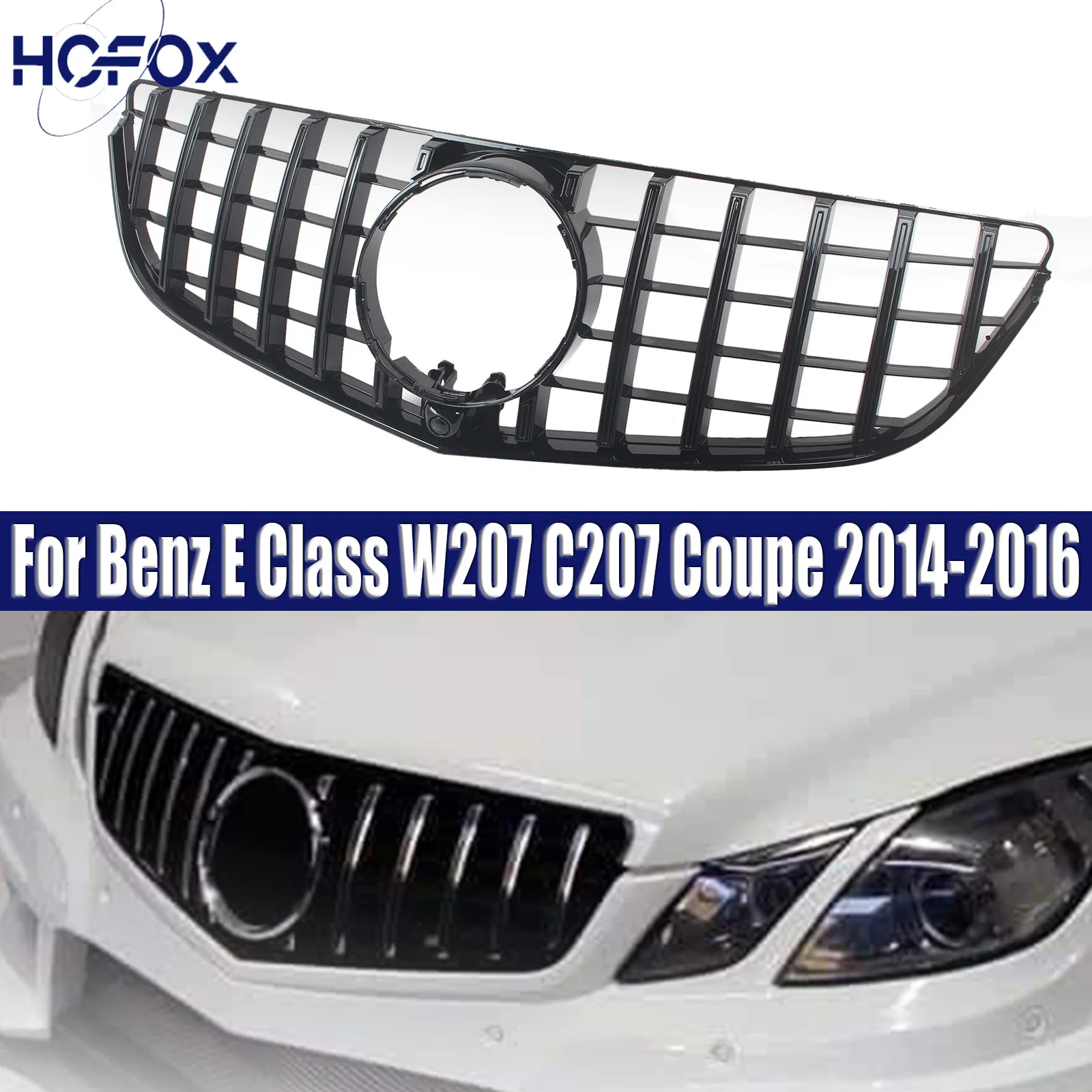 

For Mercedes Benz E-CLass C207 Coupe 2014-2016 Car Front Inlet Grille Racing Bumper Grill