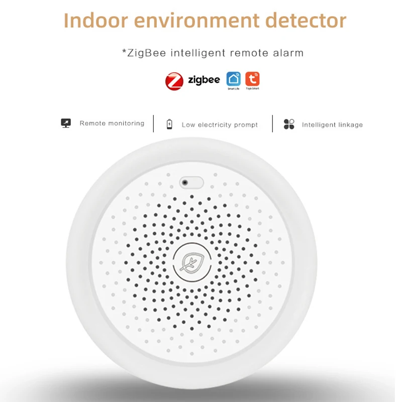 Tuya Smart Life Home zigbee Indoor environment detector PM1.0, PM2.5, PM10 CO2 HCHO VOC Temperature humidity Sensor remote