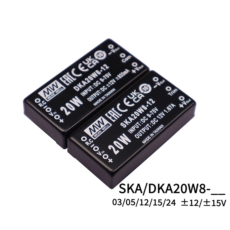 MEAN WELL SKA20W8-05 DKA20W8 15 24 Switching Power Module 20W  2