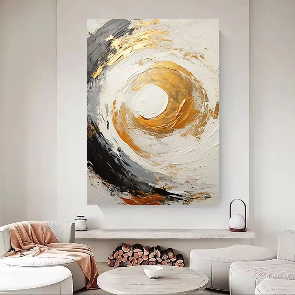 abstract sailboat oil painting boat on the sea Handmade art painting wall decor home for living room indoor decor painting gift