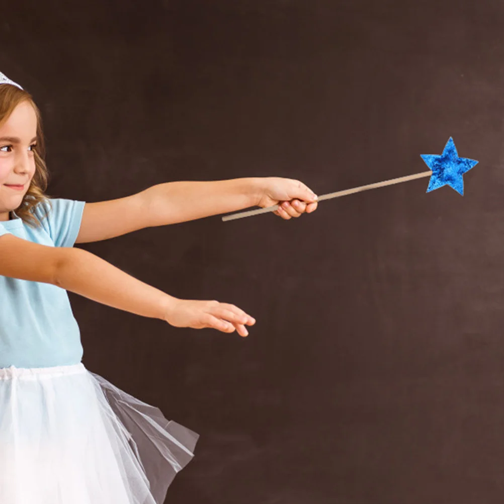 

Реквизит для сказочной палочки, красивый звездообразный костюм для девочек, аксессуары для костюмов на Хэллоуин, деревянная ткань, безопасный подходящий подарок на день рождения