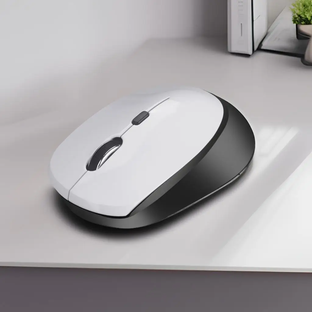 Wireless Mouse Quiet Click Scissor-Switch Design Ergonomic Adjustable DPI Settings Adjustable Plug & Play Wide Compatibility