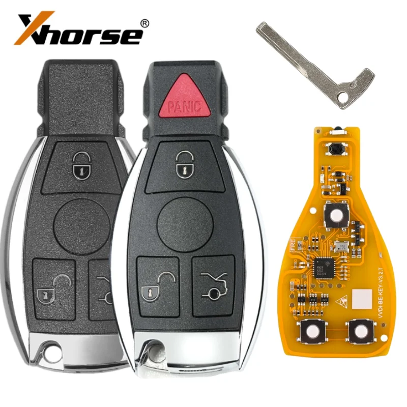 Xhorse VVDI BE Remote Smart Key Fob for Mercedes Benz 315/434mhz W211 W212 W203 W204 W205 W210 W221 W222 3/4 Buttons shell case