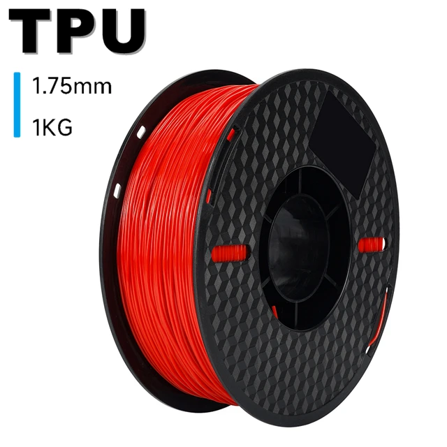 KINGROON 3D-printerfilament TPU 1KG 1,75 mm Zacht flexibel 3D-printmateriaal Hoge veerkracht TPU Plastic Nettogewicht 1 kg/rol