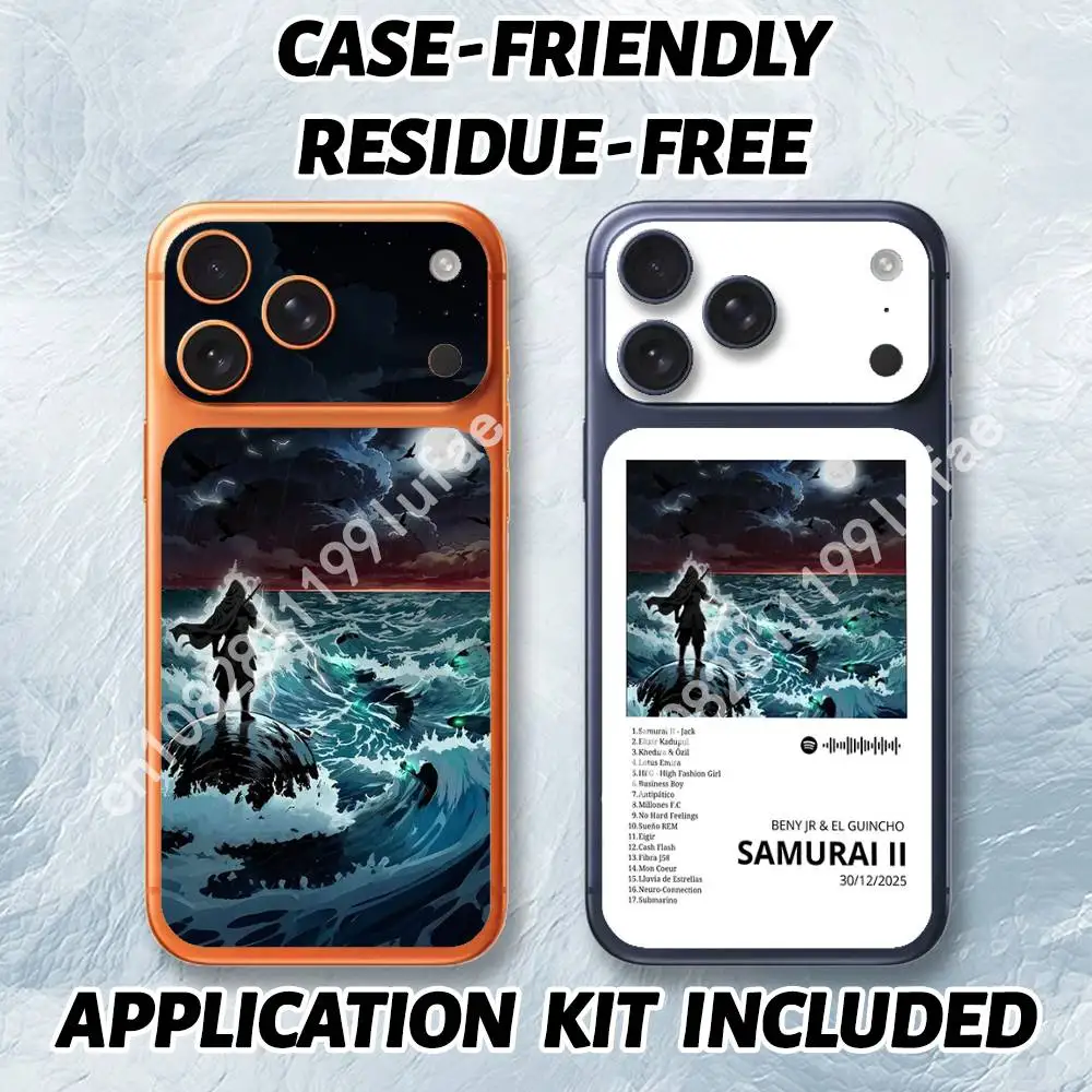 

B-Beny JR Samurai Sticker UV Film for iPhone 17 Pro 17 ProMax Back Cover
