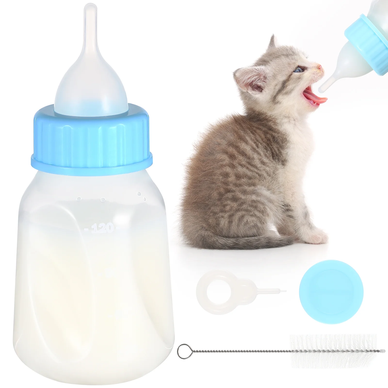 Bottle Pet Feeding Device Newborn Animals Nursing Bottles for Plastic Nurser Cat