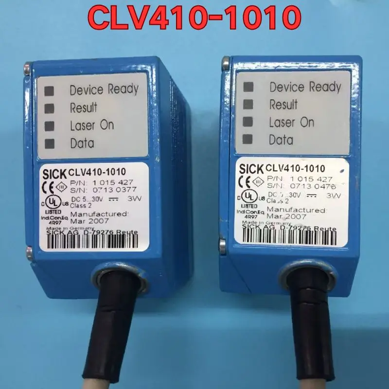 

Бывший в употреблении функциональный тест сканера кодов CLV410-1010 обычно. Гарантия качества.