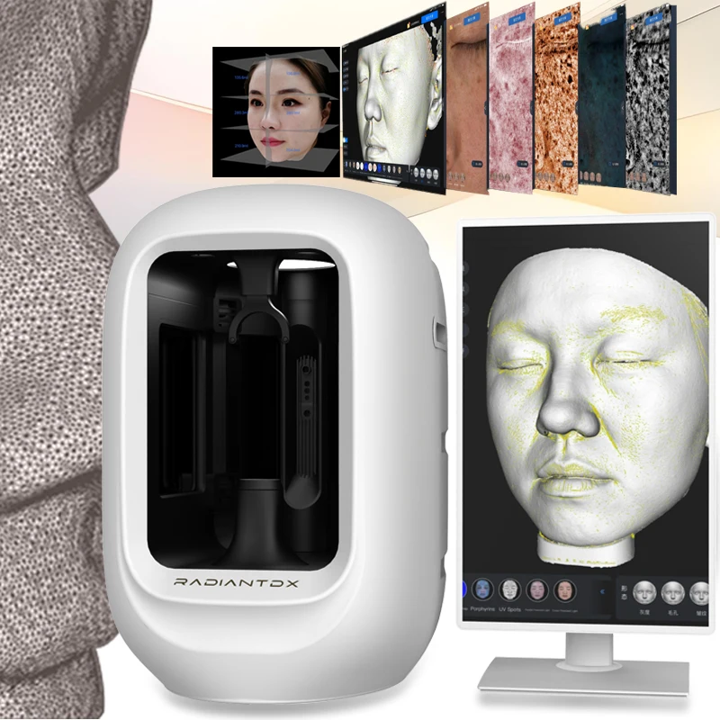 2025年最新 プロ仕様 3D AI肌分析機 スパサロン向け、肌分析レポート付き美顔器