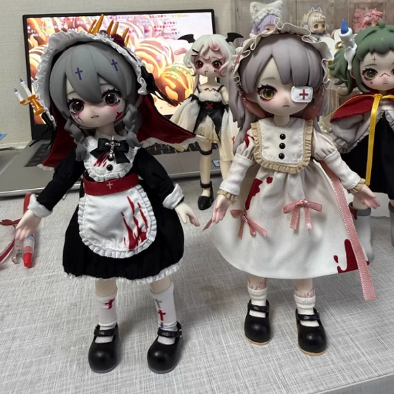 Новый Nyssa Nyssa Bizarre Nightmare Bjd Series Blind Box Фигурка 12-точечная кукла Mystery Box Орнамент Модная игрушка в подарок на складе