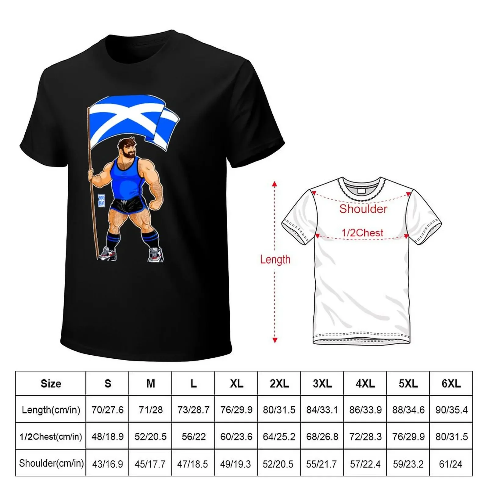 ADAM LIKES SCOTLAND T-Shirt summer tops summer clothes big and tall t shirts for men