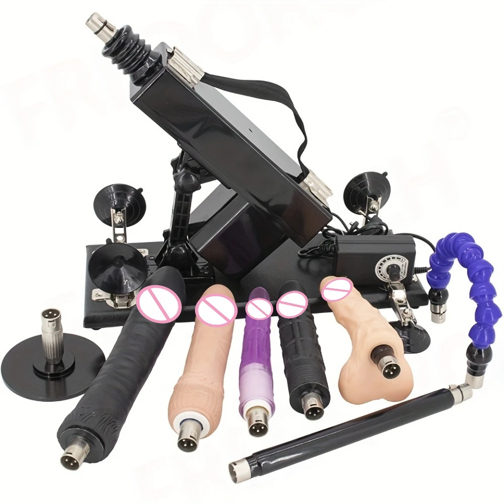 Automatic Sex Machine with Big Dildo Pumping Gun for Adults Sex Machine Adjustable Speed Sex Toys for Women Couple Masturbation
