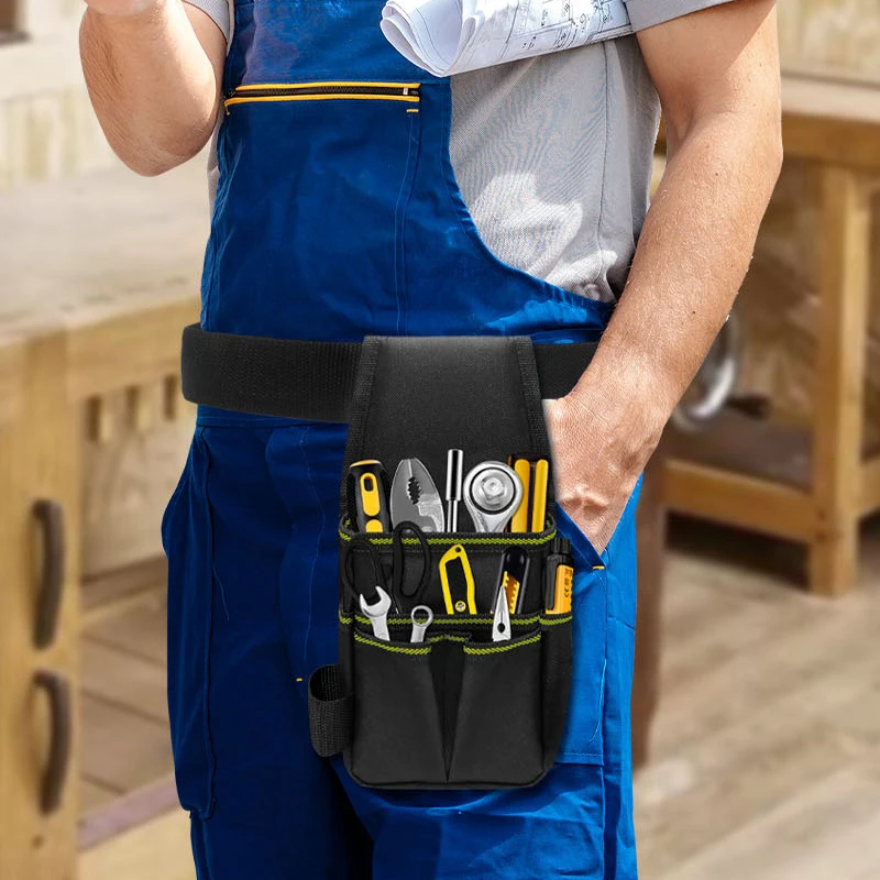 Convenient Tool Organizer Waist Pouch Multi Functional Tools Bag Garden Repair Tool Storage for Pliers Screwdrivers Hammer
