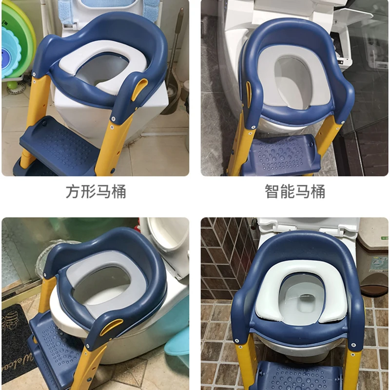 Children toilet seat potty stairs men and children female baby sitting stool circle baby special stepping stool steps ladder she