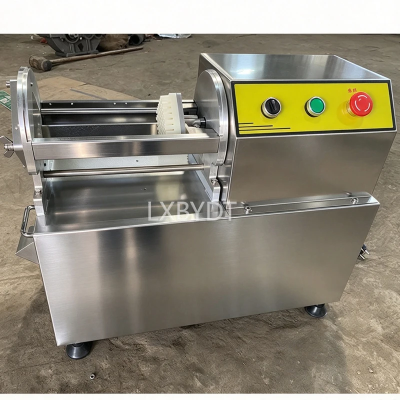 Commercial Potato Cutter Electric French Fry Strip Maker Stainless Steel Kitchen Processing Equipment