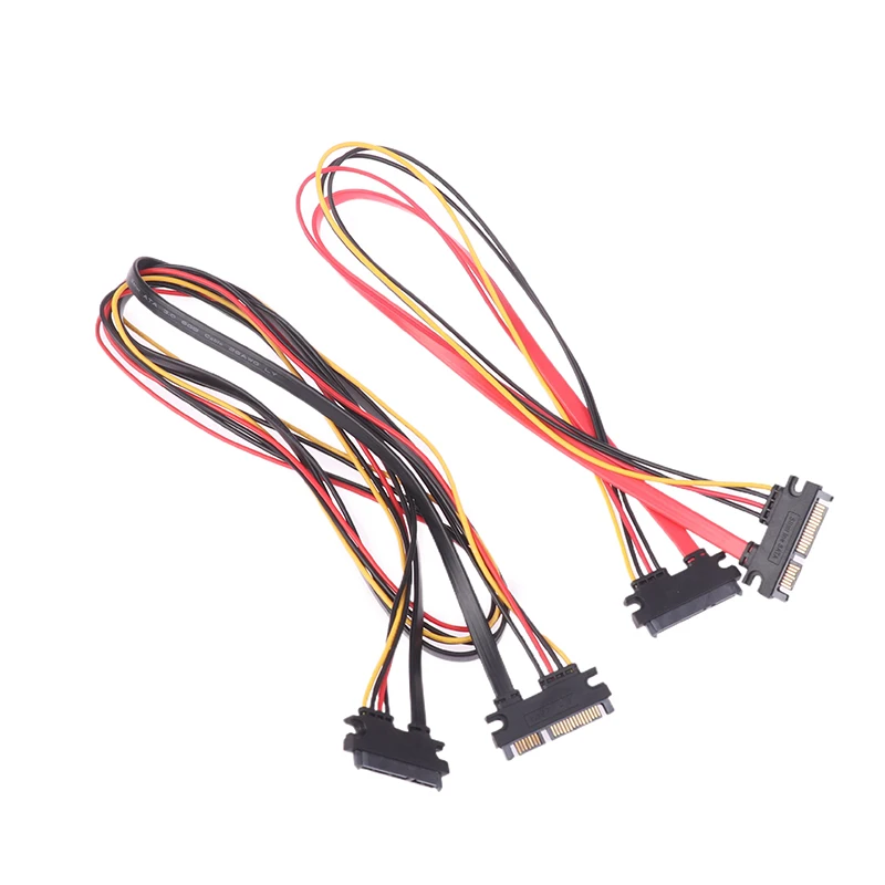 SFF-8482 SAS 29 Pin To SATA 22Pin Hard Disk Drive Raid Extension Cable SAS To SATA With 15 Pin SATA Power Port