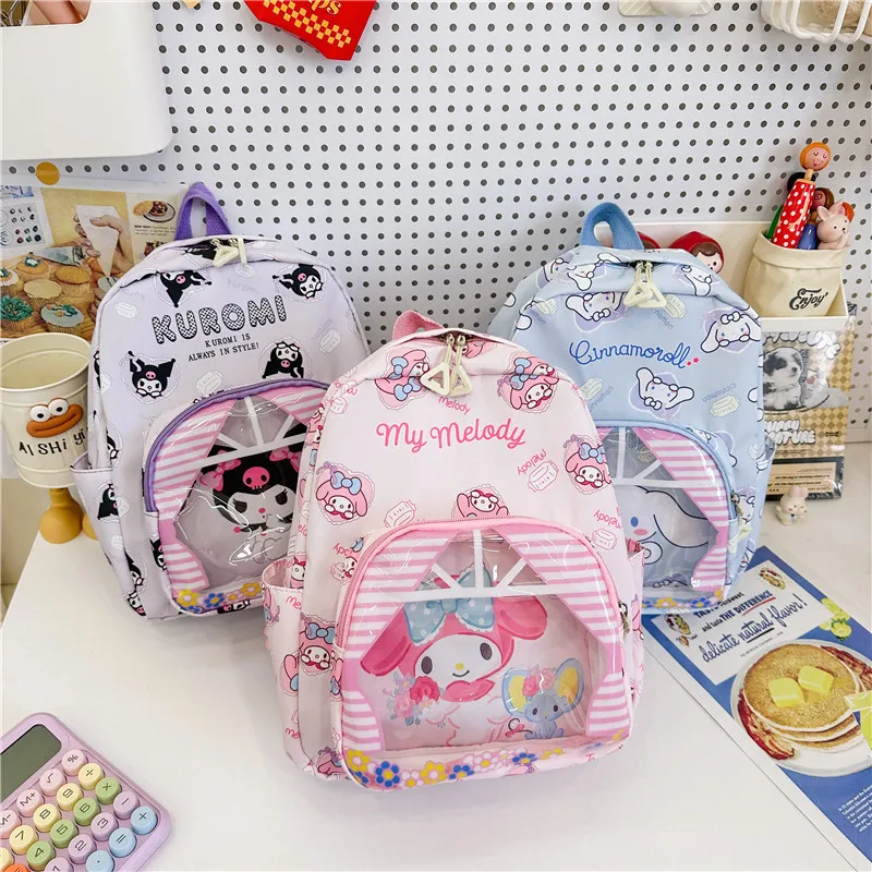 

Sanrio Kulomie's new college bag is lightweight and cute cartoon Melody large-capacity load-reducing animation backpack.