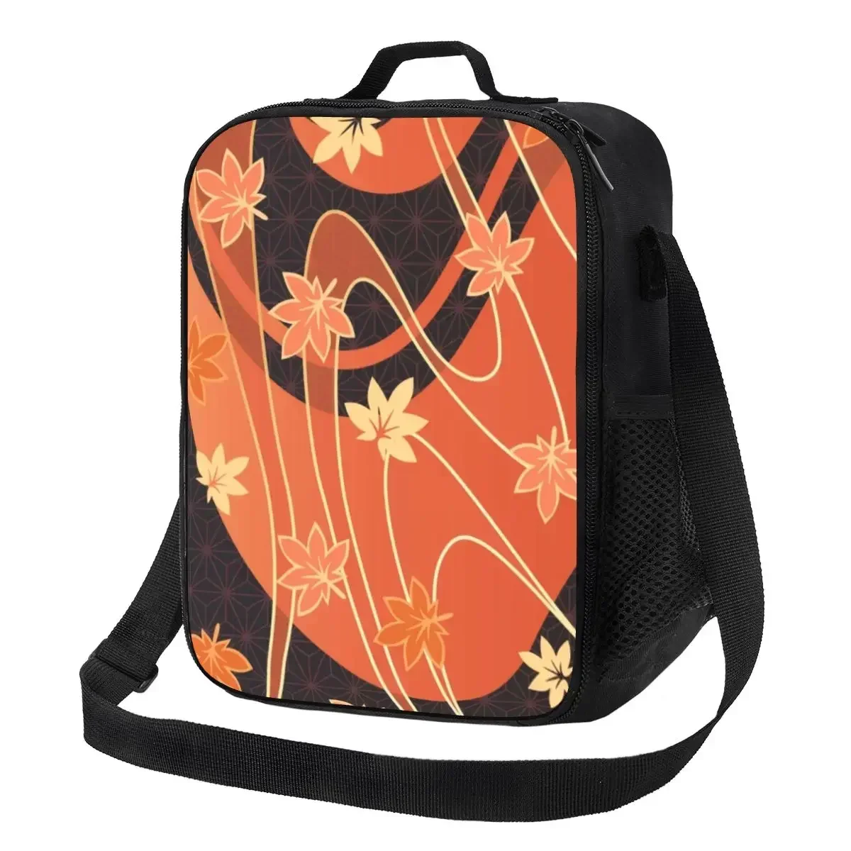 

Kazuha Maple Pattern Portable Lunch Box for Waterproof Genshin Impact Anime Game Cooler Thermal Food Insulated Lunch Bag