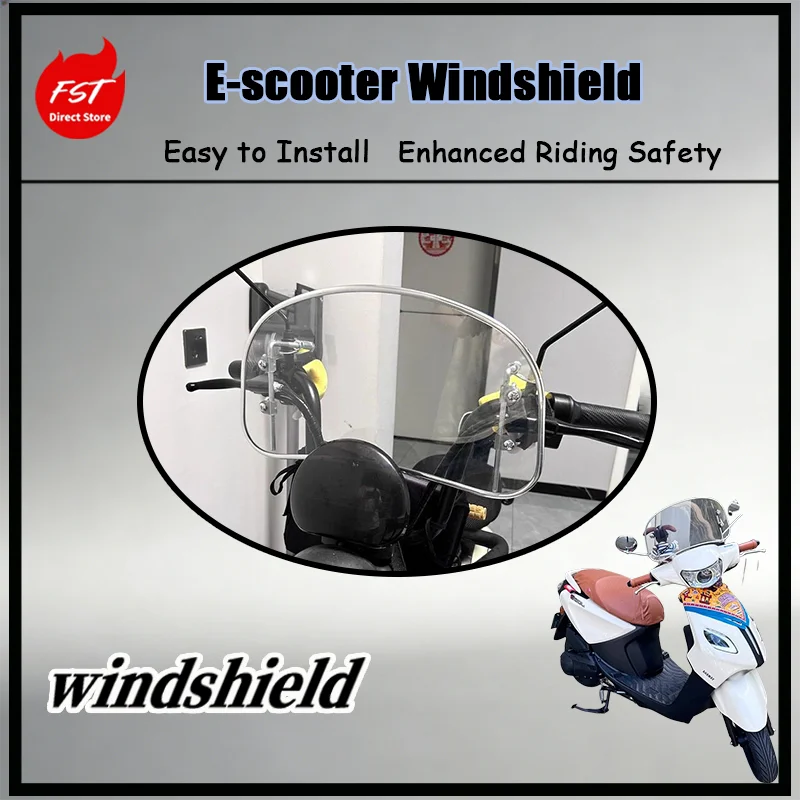 FOR Ninebot Niu Commute Retro Semi-Circular Windshield Classic Front Wind Protection Mod Parts for Scooter Small Size